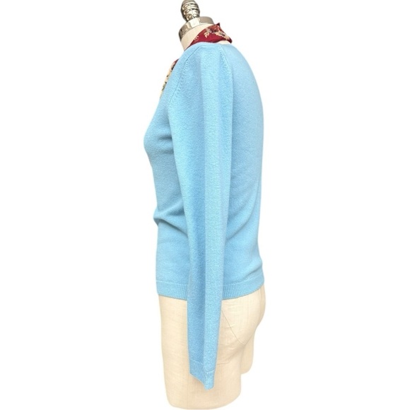 United Colors of Benetton Light Blue Sweater, Small Fit - Picture 5 of 8